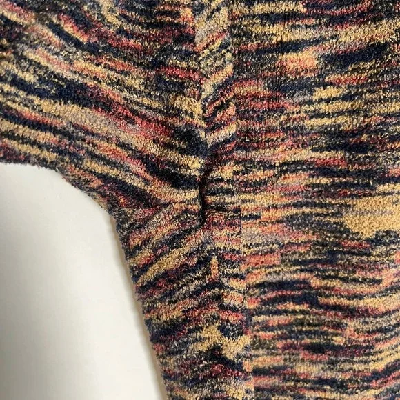 Free People Seamless Legging M Heathered Brown Textured Elastic Waist Pants - Picture 5 of 9